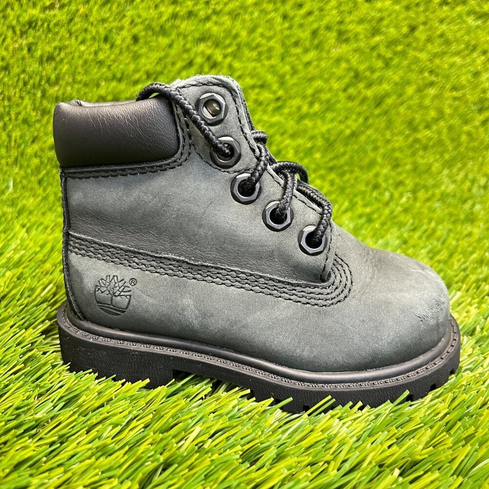 Timberland Premium 6 Inch Toddler Size 5C Black Athletic Waterproof Boots Shoes